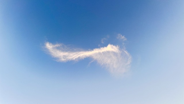 前汾溪上空